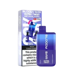 Bloody Bar Ultra Twist 20K Disposable Vape Kit -Electronic Cigarette Shop Bloody Bar Ultra Twist 20K Disposable Vape Kit Mr Blue Blueberry Raspberry