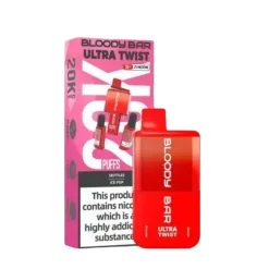 Bloody Bar Ultra Twist 20K Disposable Vape Kit -Electronic Cigarette Shop Bloody Bar Ultra Twist 20K Disposable Vape Kit Skittles Ice Pop