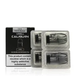 Caliburn A3 Replacement Pods By Uwell -Electronic Cigarette Shop Caliburn A3 Replacement Pods by Uwell 1.0 ohm Side Fill