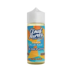 Cloud Nurdz Bar Juice E-liquid 100ml -Electronic Cigarette Shop Cloud Nurdz Bar Juice E liquid 100ml Peach Blue Razz