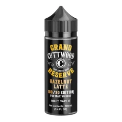 Cuttwood Grand Reserve E-liquid 100ml Shortfill -Electronic Cigarette Shop Cuttwood Grand Reserve E liquid 100ml Shortfill Hazelnut Latte