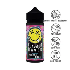 Flavour Raver ELiquid Range 100ml -Electronic Cigarette Shop Flavour Raver eLiquid Purple Haze