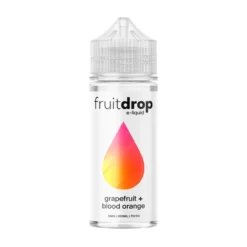 Fruit Drop E-Liquid Range 100ml 12 Fruit Drop E-Liquid Range 100ml -Electronic Cigarette Shop Fruit Drop 100ml Bottle Mockup Grapefruit Blood Orange