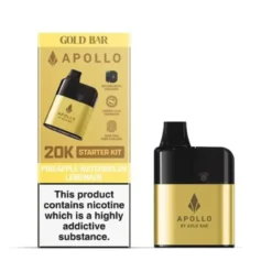 Gold Bar Apollo 20K Pod Kit -Electronic Cigarette Shop Gold Bar Apollo 20K Pod Kit Pineapple Watermelon Lemonade