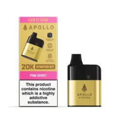 Gold Bar Apollo 20K Pod Kit -Electronic Cigarette Shop Gold Bar Apollo 20K Pod Kit Pink Burst
