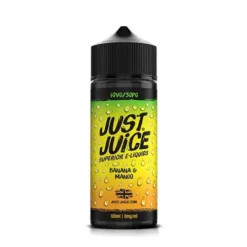 Just Juice E-liquid 100ml Shortfill -Electronic Cigarette Shop Just Juice E liquid 100ml Shortfill Banana Mango