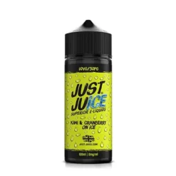 Just Juice E-liquid 100ml Shortfill -Electronic Cigarette Shop Just Juice E liquid 100ml Shortfill Kiwi Cranberry on Ice