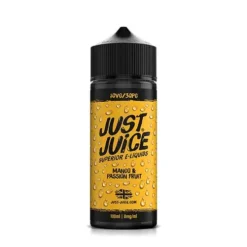 Just Juice E-liquid 100ml Shortfill -Electronic Cigarette Shop Just Juice E liquid 100ml Shortfill Mango Passionfruit
