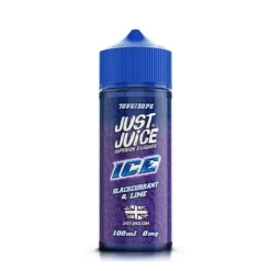 Just Juice Ice 50ml & 100ml E-liquid Shortfill 15 Just Juice Ice 50ml & 100ml E-liquid Shortfill -Electronic Cigarette Shop Just Juice Ice 100ml Blackcurrant Lime