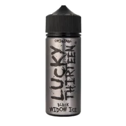 Lucky Thirteen 100ml Shortfill E-Liquids -Electronic Cigarette Shop Lucky Thirteen 100ml Shortfill E Liquids Black Widow Ice e1674043177847