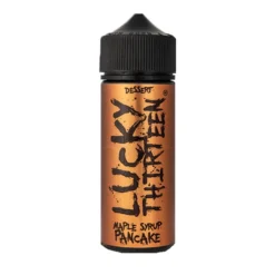 Lucky Thirteen 100ml Shortfill E-Liquids -Electronic Cigarette Shop Lucky Thirteen Maple Syrup Pancake E Liquid Short Fill e1651657794283