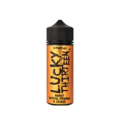 Lucky Thirteen 100ml Shortfill E-Liquids -Electronic Cigarette Shop Lucky Thirteen Mango Blood Orange Lychee 100ml
