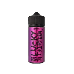 Lucky Thirteen 100ml Shortfill E-Liquids -Electronic Cigarette Shop Lucky Thirteen Raspberry Menthol 100ml