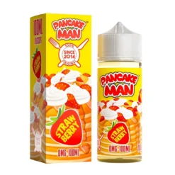 Pancake Man E-liquid 100ml Shortfill -Electronic Cigarette Shop Pancake Man E liquid 100ml Shortfill Strawberry