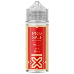 Pod Salt Nexus E-liquid 100ml Shortfill -Electronic Cigarette Shop Pod Salt Nexus E liquid 100ml Shortfill Fuji Apple Peach
