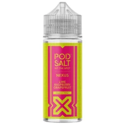 Pod Salt Nexus E-liquid 100ml Shortfill -Electronic Cigarette Shop Pod Salt Nexus E liquid 100ml Shortfill Lime Raspberry Grapefruit