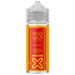 Pod Salt Nexus E-liquid 100ml Shortfill -Electronic Cigarette Shop Pod Salt Nexus E liquid 100ml Shortfill Mango Strawberry Peach