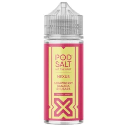 Pod Salt Nexus E-liquid 100ml Shortfill -Electronic Cigarette Shop Pod Salt Nexus E liquid 100ml Shortfill Strawberry Banana Rhubarb