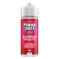 Pukka Juice E-liquid 100ml Shortfill 34 Pukka Juice E-liquid 100ml Shortfill -Electronic Cigarette Shop Pukka Juice E liquid 100ml Shortfill Summer Fruits