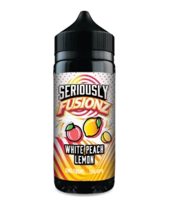 Seriously Fusionz E-liquid 100ml Shortfill By Doozy -Electronic Cigarette Shop Seriously Fusionz E liquid 100ml Shortfill by Doozy White Peach Lemon