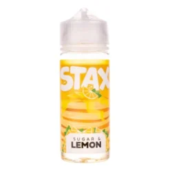 Stax 100ml Shortfill E-liquid 10 Stax 100ml Shortfill E-liquid -Electronic Cigarette Shop Stax Eliquid 100ml Sugar Lemon