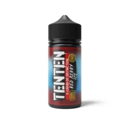 Ten Ten E-liquid 100ml Shortfill 17 Ten Ten E-liquid 100ml Shortfill -Electronic Cigarette Shop Ten Ten E liquid 100ml Shortfill Red Berry Ice