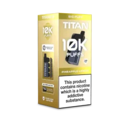 Titan 10K Disposable Vape -Electronic Cigarette Shop Titan 10K Disposable Vape Pineapple Lemon