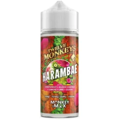 Twelve Monkeys E-liquid 100ml Shortfill -Electronic Cigarette Shop Twelve Monkeys E liquid 100ml Shortfill Harambae