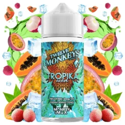 Twelve Monkeys Iced E-Liquid 100ml -Electronic Cigarette Shop Twelve Monkeys Iced E Liquid 100ml Tropika Iced Ice Age