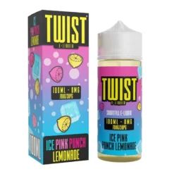 Twist E-liquid 100ml Shortfill 20 Twist E-liquid 100ml Shortfill -Electronic Cigarette Shop Twist E liquid 100ml Shortfill Ice Pink Punch Lemonade