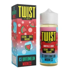 Twist E-liquid 100ml Shortfill 21 Twist E-liquid 100ml Shortfill -Electronic Cigarette Shop Twist E liquid 100ml Shortfill Ice Watermelon Madness