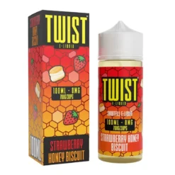 Twist E-liquid 100ml Shortfill 24 Twist E-liquid 100ml Shortfill -Electronic Cigarette Shop Twist E liquid 100ml Shortfill Straberry Honey Biscuit
