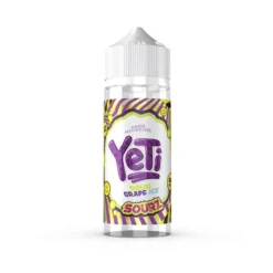 Yeti Sourz E-liquid 100ml Shortfill -Electronic Cigarette Shop Yeti Sourz E liquid 100ml Shortfill Grape Ice