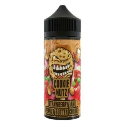 Cookie Nutz 100ml E-liquid Shortfill -Electronic Cigarette Shop cookie nutz strawberry jam peanut butter cookie e liquid 100ml