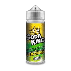 Soda King E-Liquid Range -Electronic Cigarette Shop sodaking sharpapplelemonade 100ml eliquid